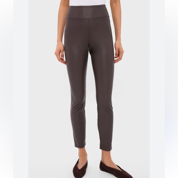 Tuckernuck Faux Leather Brown Leggings - Picture 3 of 7